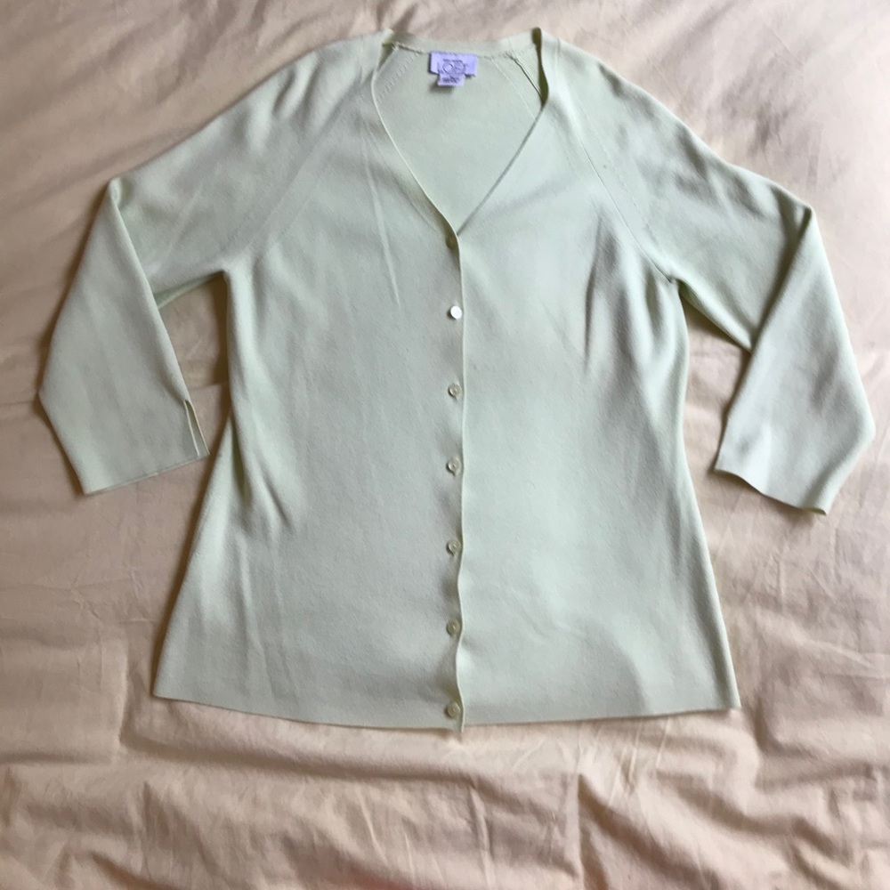Vintage Ann Taylor Green Cardigan